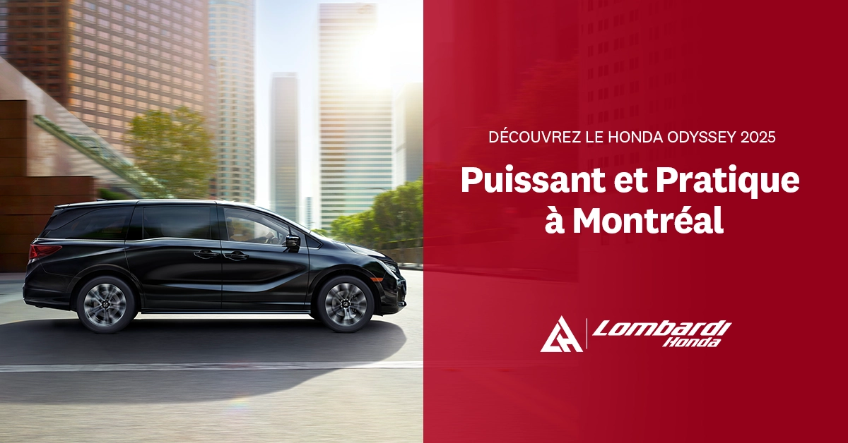 Le Honda Odyssey 2025 : Confort, puissance et technologie