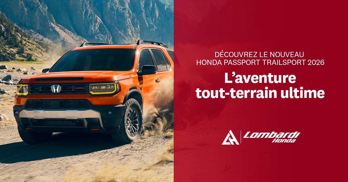 Découvrez le nouveau Honda Passport TrailSport 2026 : L’aventure tout-terrain ultime