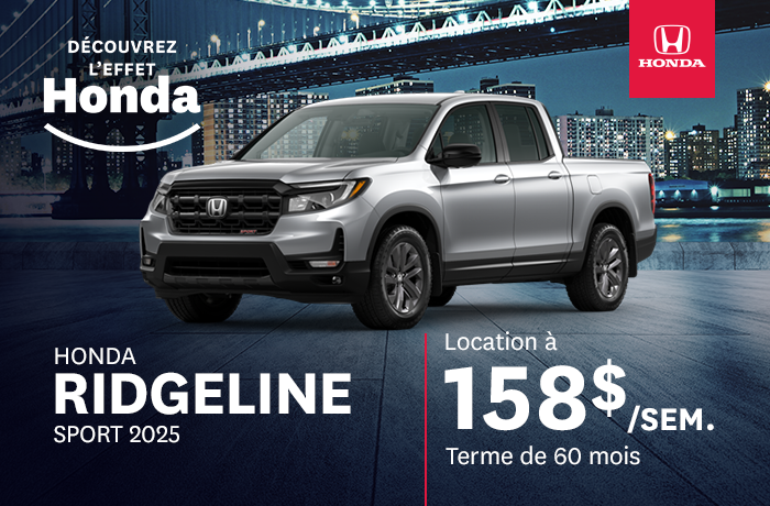 Bannière de Honda Ridgeline Sport 2025