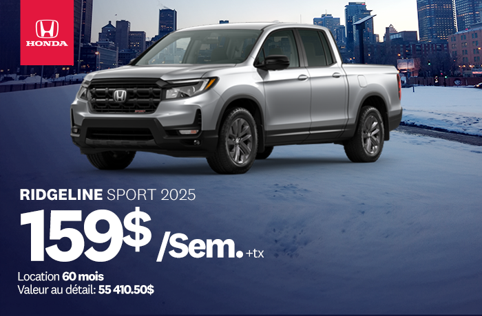 Bannière de Promotion Ridgeline Sport 2025