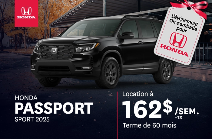 Bannière de Honda Passport Sport 2025