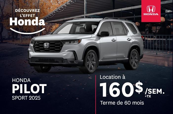 Bannière de Honda Pilot Sport 2025